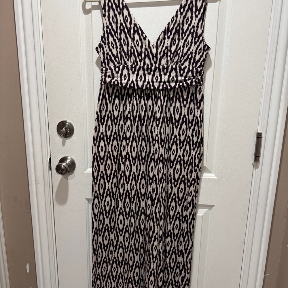 Loft Pattern Maxi Dress Small Petite